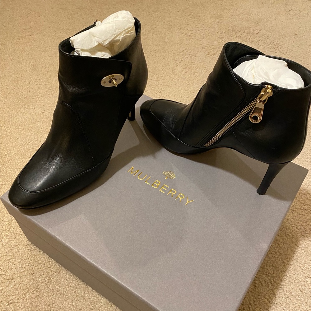 Mulberry High Heel Ankle Booties
